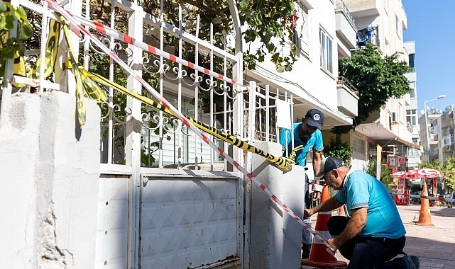 Yenişehir'de çökme: Apartman güvenli, önlemler alındı